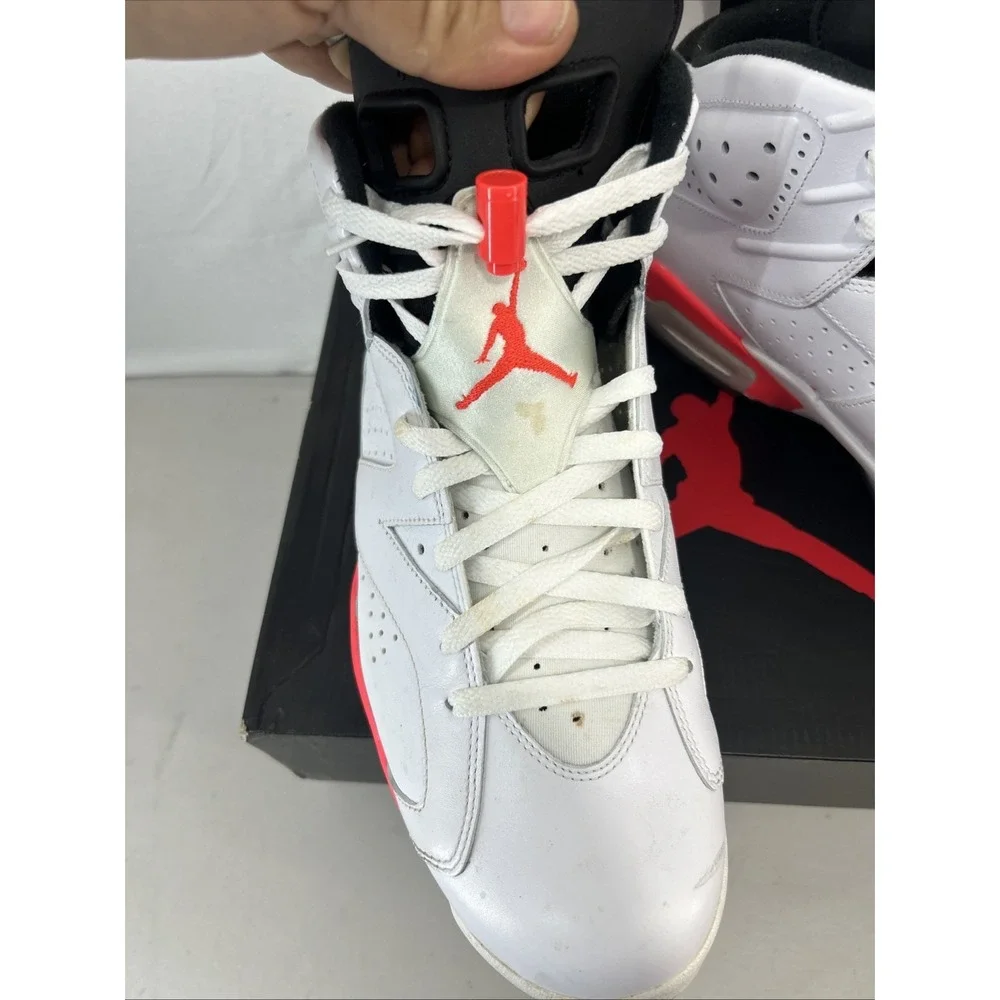 Nike Air Jordan 6 Retro White Infrared 2014 384664-123 With Box Size 12